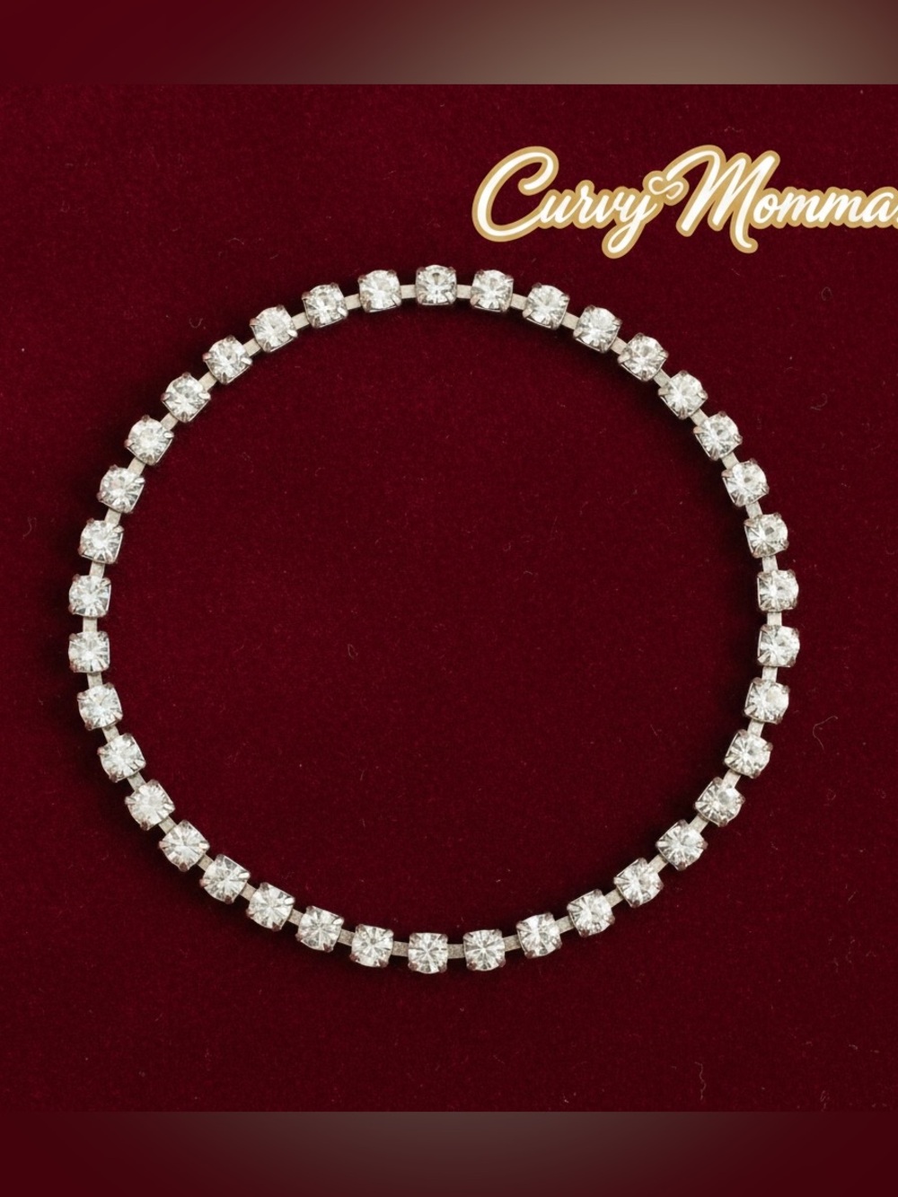 Vintage estate sale Rhinestone Bracelet-stretchable